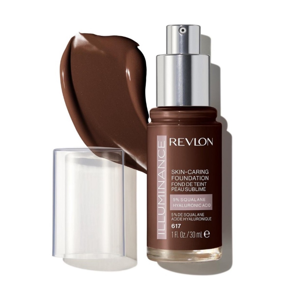 3/$15 🌸 Revlon Illuminance Skin Foundation Squalane Hyaluronic Acid 617 Ebony